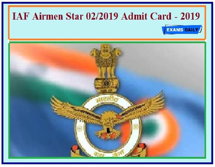 IAF Airemen Star Admit Card
