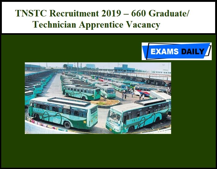 TNSTC Recruitment 2019