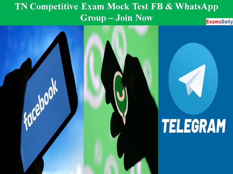 TN Competitive Exam Mock Test FB & WhatsApp Group – Join Now