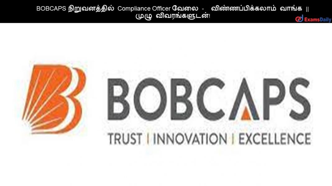 BOBCAPS ???????????? Compliance Officer ???? - ???????????????? ????? || ???? ????????????!