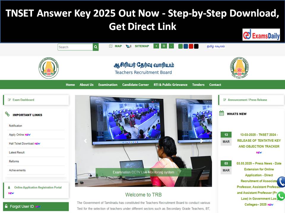 TNSET TNSET Answer Key 2025 Out Now - Step-by-Step Download, Get Direct Link