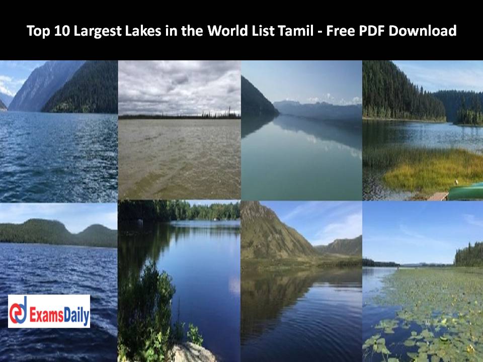 Top 10 Largest Lakes in the World List Tamil Top 10 Largest Lakes in the World List Tamil- Free PDF Download