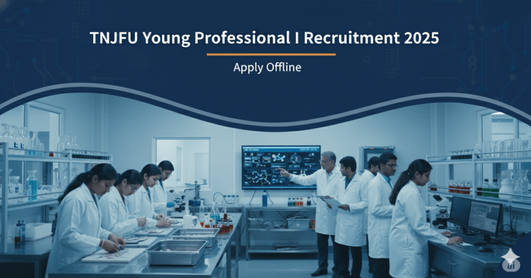 TN Dr. J. Jayalalalithaa Fisheries University (TNJFU) 2025 Young Professional I பணிக்கு விண்ணப்பிக்க – M.Sc/MFSc தகுதி, சம்பளம் ₹30,000