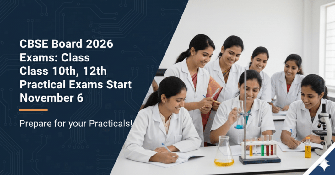 CBSE 2026 தேர்வுகள்: 10, 12ம் வகுப்பு Practical தேர்வுகள் நவம்பர் 6 முதல் | CBSE Exam CBSE 2026 ?????????: 10, 12?? ??????? Practical ????????? ??????? 6 ????? | CBSE Exam
