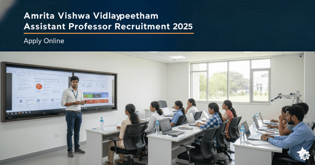 அம்ரிதா விஸ்வ வித்யாபீடம் உதவி பேராசிரியர் ஆட்சேர்ப்பு 2025 – ஆன்லைனில் விண்ணப்பிக்கவும் அம்ரிதா விஸ்வ வித்யாபீடம் உதவி பேராசிரியர் ஆட்சேர்ப்பு 2025 – ஆன்லைனில் விண்ணப்பிக்கவும்