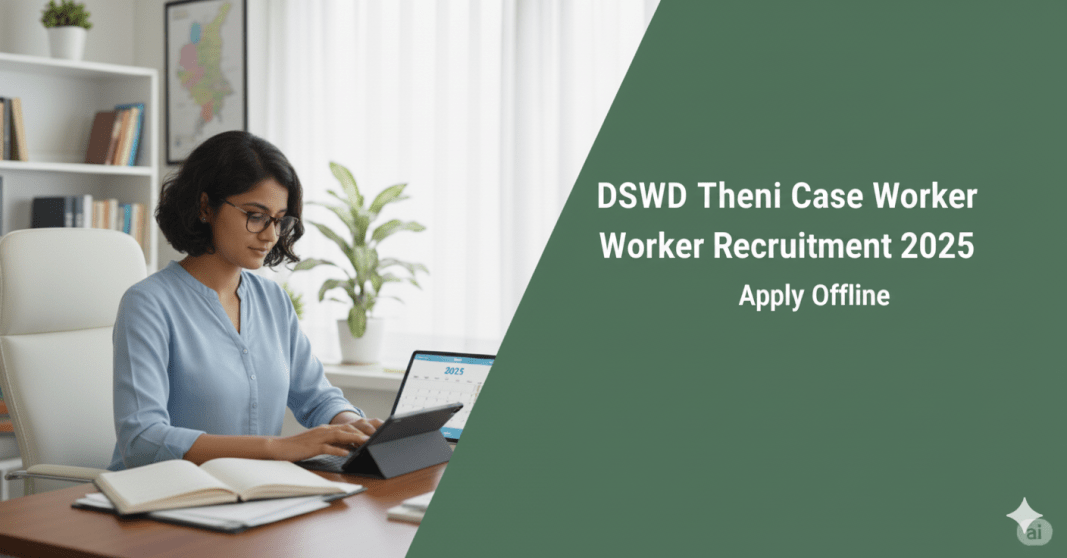 DSWD தேனி Case Worker வேலைவாய்ப்பு 2025 – 02 பணியிடங்கள் | சம்பளம் ₹18,000 | ஆஃப்லைனில் விண்ணப்பிக்கவும்