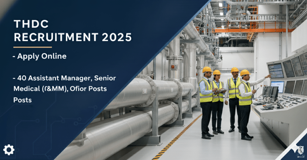 THDC ???????????? 2025 – 40 Assistant Manager & Senior Medical Officer ??????????? | ????????? ???????????????? | ????? ???? 06.12.2025