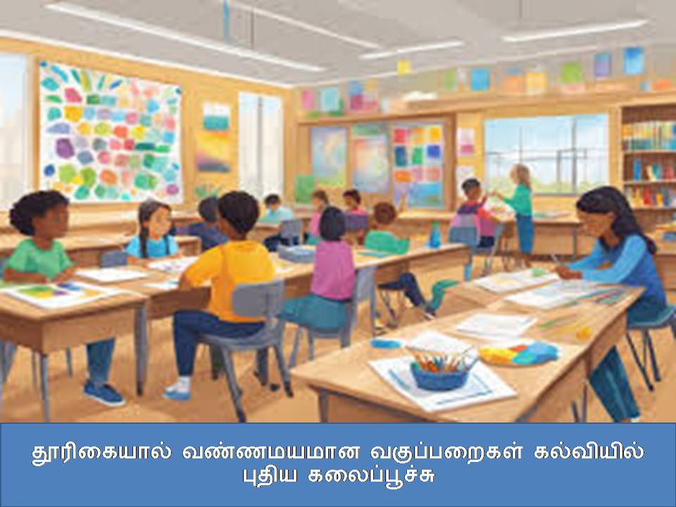 தூரிகையால் வண்ணமயமான வகுப்பறைகள் கல்வியில் புதிய கலைப்பூச்சு ?????????? ????????? ??????????? ????????? ????? ???????????