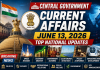 Central Government Current Affairs June 13, 2026: Top National Updates