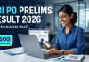 SBI PO Prelims Result 2026: Scorecard Out, Download Marks
